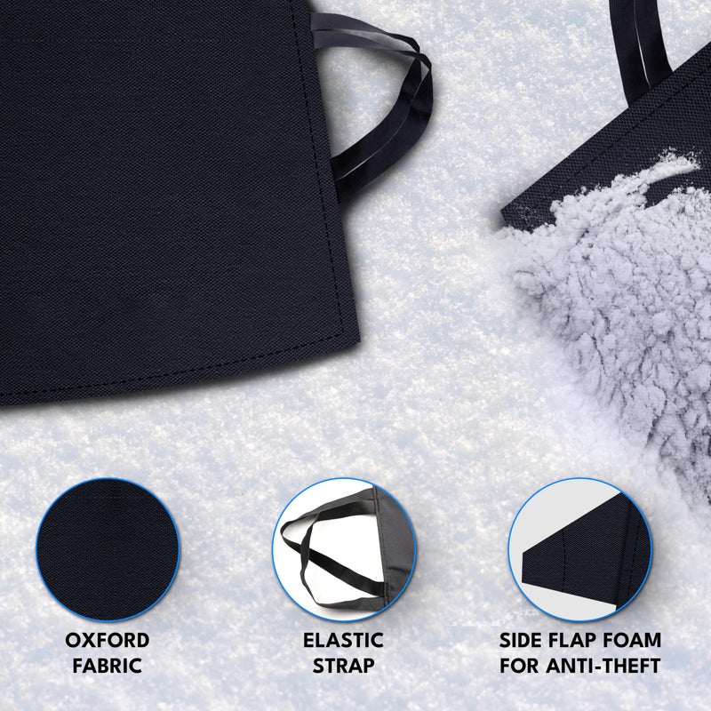 Autovir Windshield Cover for Ice and Snow | Oxford Fabric Windshield Cover for SUV, Sedan, Coupe & Hatchback | Protection from Snow, Ice & Frost | Winter Car Accessories - Image 4